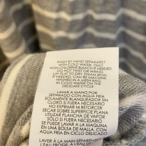 CAbi 5974 Easy Tank Midi Shirt Dress Sleeveless Stretch Ruched Gray White S - Picture 7 of 10